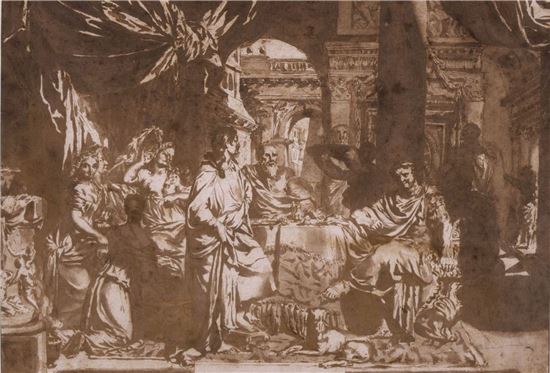 제라르 드 래레스, <안토니우스와 클레오파트라>, 17c (사진=프랑스국립박물관연합)