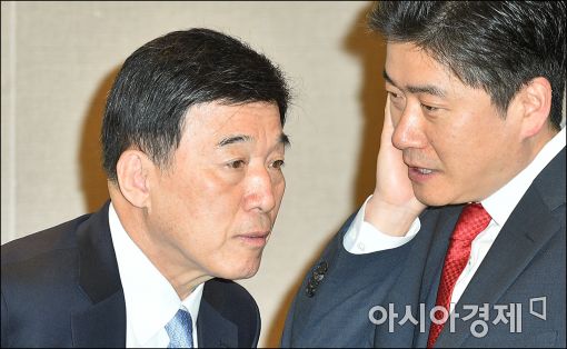 [포토]산업부 간담회 참석한 서용원 한진 사장