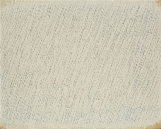박서보, '묘법(描法) No.13-78', 130.3×162.2cm, 1978년