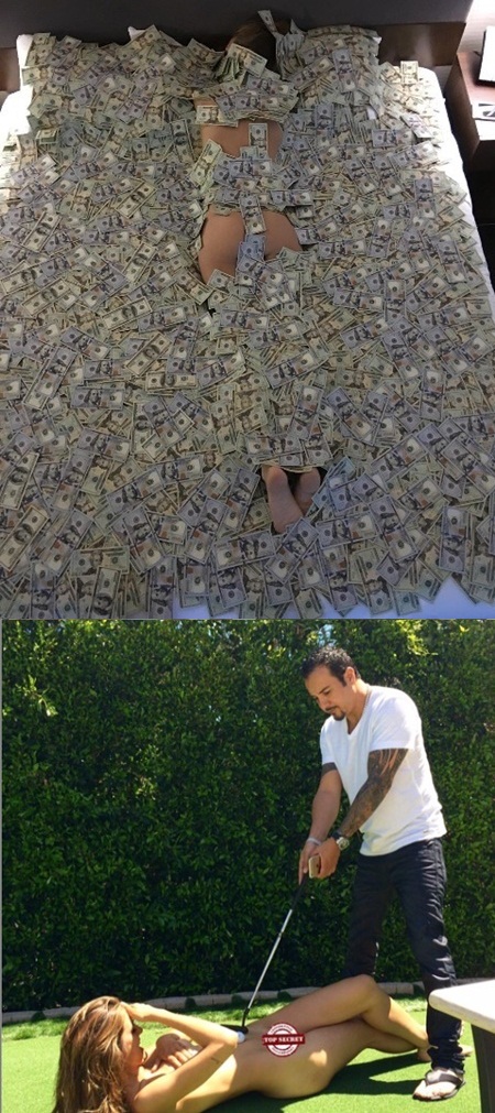 美 억만장자 토니 투터니, 침대 위 알몸 여성을 지폐로 뒤덮은 허세샷 공개