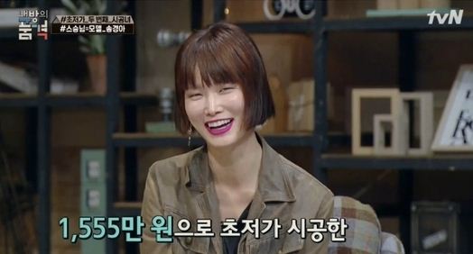 모델 송경아/사진=tvN '내 방의 품격' 방송화면 캡처