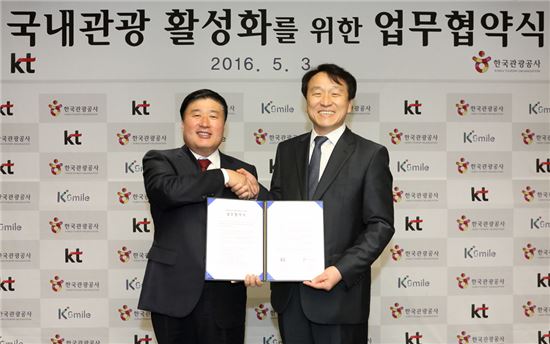 KT-한국관광공사, 국내관광 활성화 위해 손 잡았다