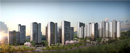 하남 힐즈파크 푸르지오 조감도(제공: 대우건설)