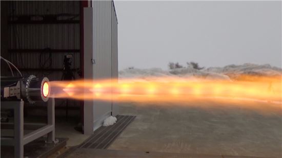 고도 100km에 도달할 수 있는 인터스텔라 테크놀로지스 로켓의 100초간 연소실험 장면(사진=인터스텔라 테크놀로지스).