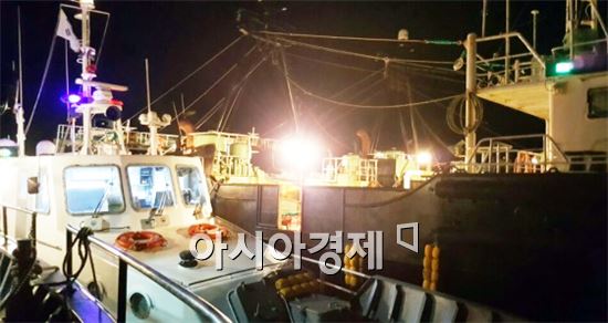 전남도, 조업 금지구역 위반 쌍끌이저인망 적발