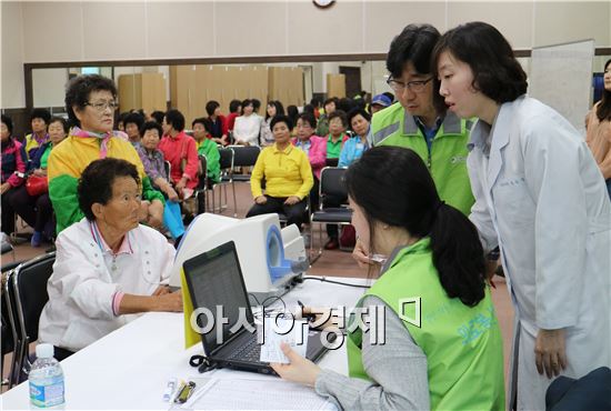 서울아산병원(병원장 박성욱) 의료봉사단이 고창군 지역 어르신들을 위한 ‘내 고향 무료 순회 진료’의료봉사를 펼쳤다. 
