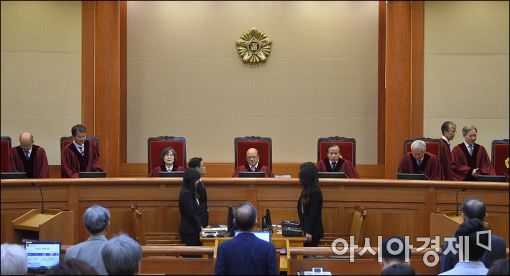 [포토]한글전용정책 11년 만에 헌법재판소 심판