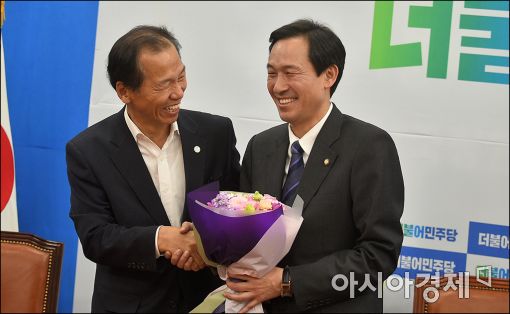 [포토]우상호 원내대표 찾아온 최문순 강원지사