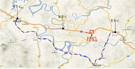 19일 경부고속道 '서울방향 영동2터널' 일부차로 통행 제한