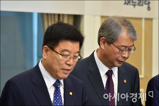 [포토]돌아서는 김광림·임종룡