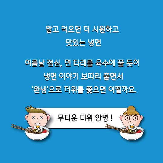 [카드뉴스]'냉면의 진실' 이쯤 썰 풀면 당신도 고수