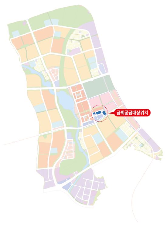하남 미사강변도시 업무용지 위치도(제공: LH)