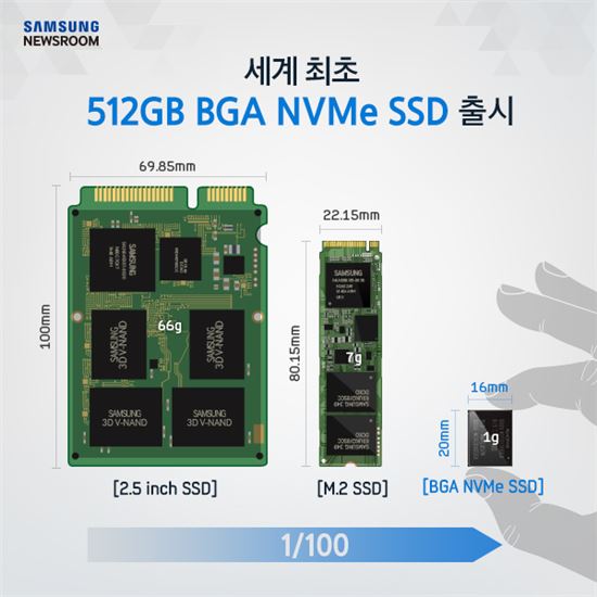 512GB BGA NVMe SSD