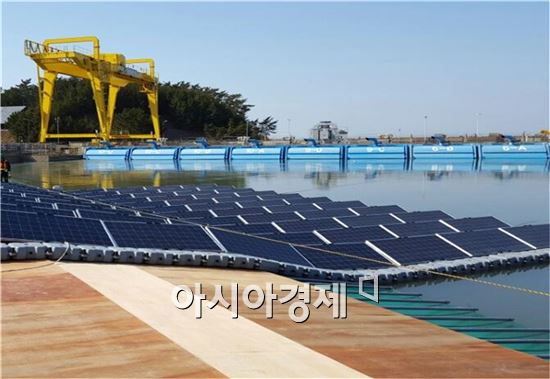 서부발전 태양화력발전소 수상태양광 발전설비