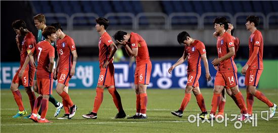 [포토]올림픽대표팀, '아쉬운 1-1 무승부'