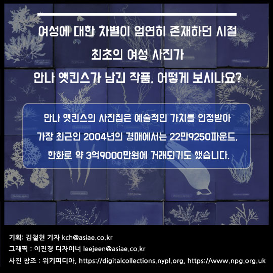 [카드뉴스]1800년대에 여성 사진작가는 뭘 찍었을까