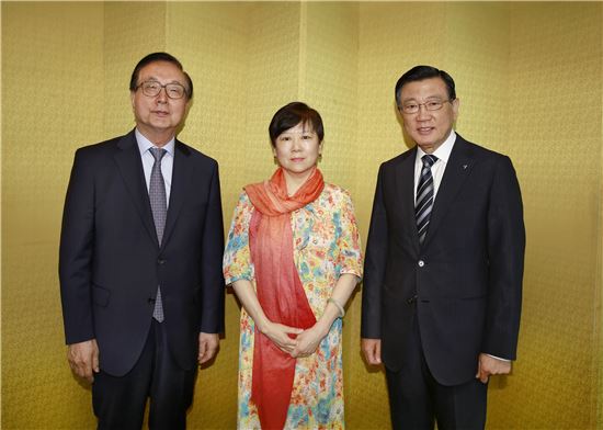 박삼구, 中리샤오린 회장과 민간교류 활성화 논의