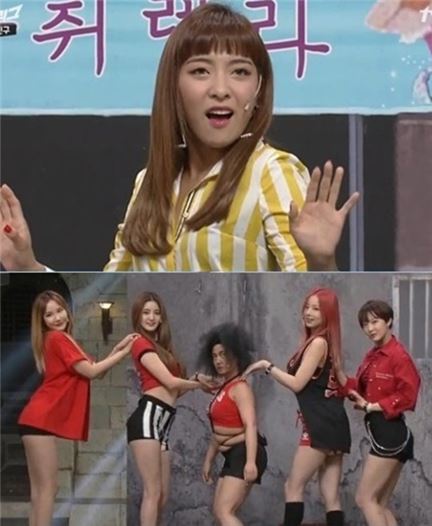 '코미디빅리그' 루나-EXID. 사진=tvN 방송화면 캡처