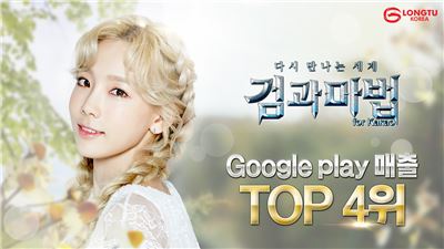 룽투코리아,‘검과마법’ 구글 최고매출 4위 기록