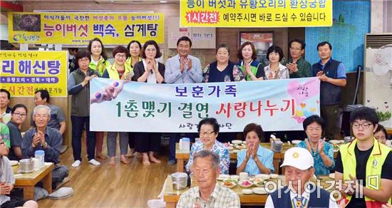 [포토]광주 남구, 사랑가족봉사단 보훈가족 결연행사