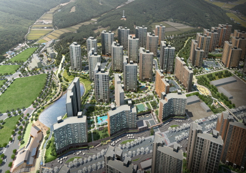 'e편한세상 용인 한숲시티', 저층특화 아파트 선보여