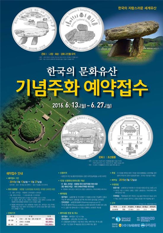 한국은행, '한국의 문화유산' 기념주화 실물공개