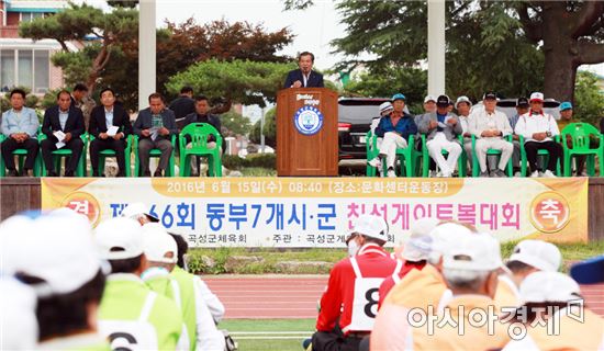 ‘제166회 전남동부권 7개 시·군 게이트볼대회’가 지난 15일 곡성군(군수 유근기)에서 개최됐다.
