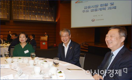 [포토]나란히 앉은 현정은·임종룡·박용만