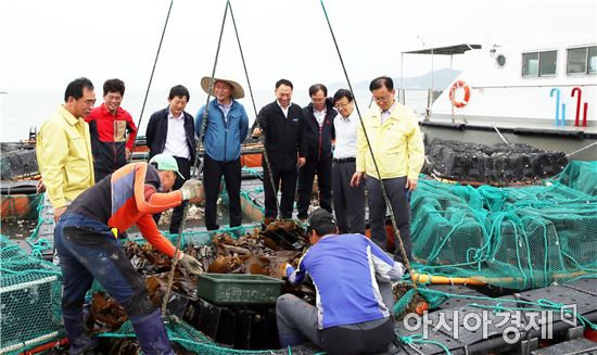 해남군, ‘이른 무더위에 적조 우려’  어업현장 점검