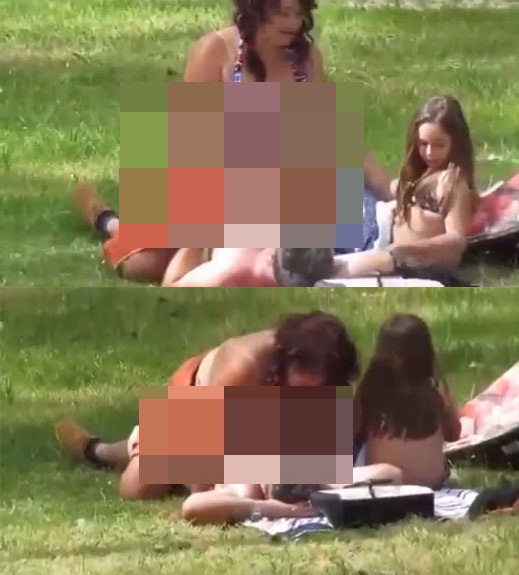 어린 자녀 앞, 대낮 공원에서 성행위 한 엽기부부 ‘헉’