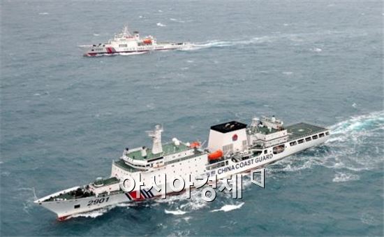 중국 해경 최대 경비함 2901함