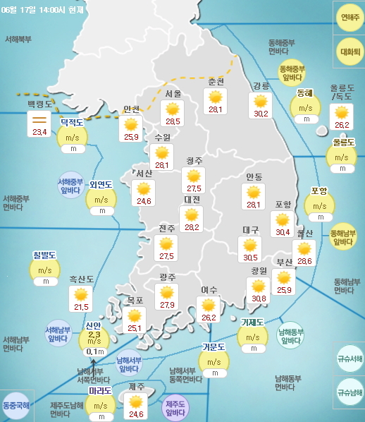 불볕더위 기승…대구, 최고 기온 32도 이상 '폭염주의보'