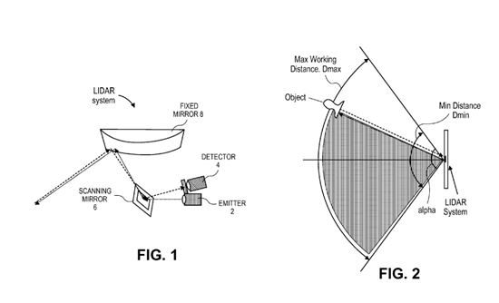애플이 2011년에 특허 출원한 자율주행차용 레이저 탐지 기술 특허
