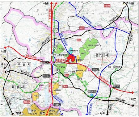 용인 '경찰대·법무연수원'부지 60% 공원·공공시설로 조성