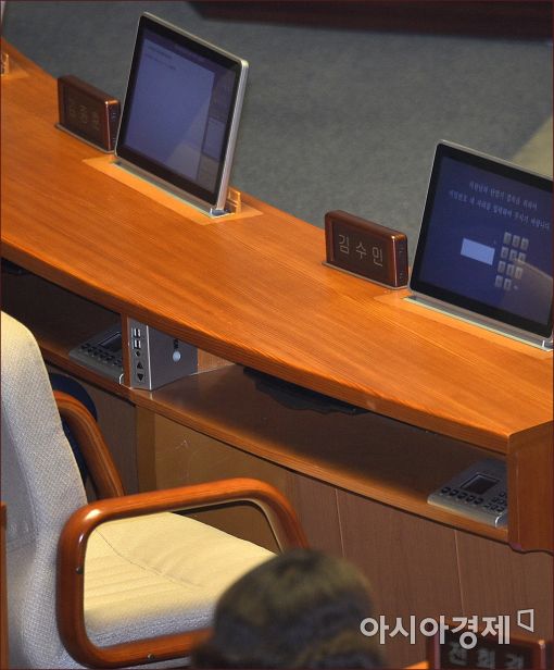 [포토]김수민 의원, 본회의 불출석