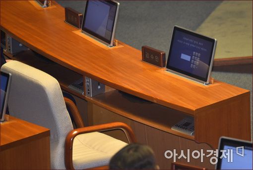 [포토]검찰조사 앞둔 김수민, 국회 본회의 불참