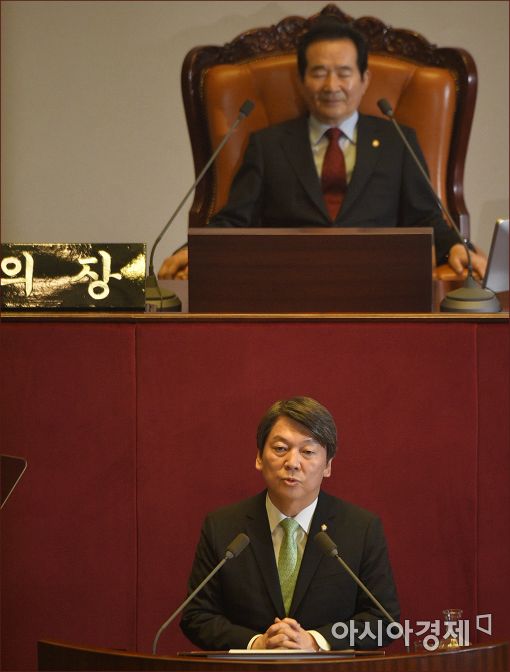 [포토]안철수, 교섭단체대표연설