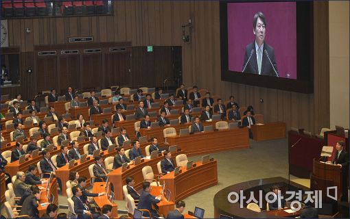 [포토]국회 교섭단체대표 연설하는 안철수 대표