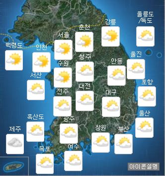 [날씨] 23일 전국 흐리고 강원영서북부 오후 소나기…서울 '무더위' 지속