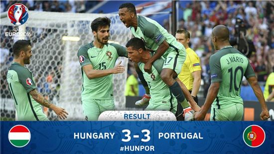 [유로 2016] ‘부상’ 호날두 두 번 울었다…포르투갈, 연장 접전 끝 프랑스 꺾고 사상 첫 우승