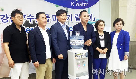 진도수도관리단 '건강한 수돗물 마시기 캠페인' 