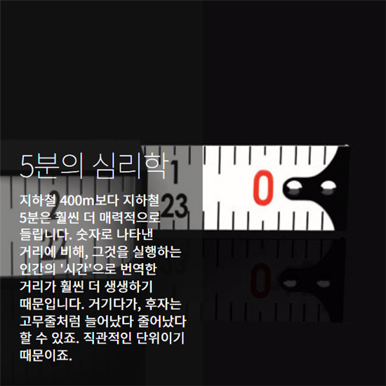 [카드뉴스]지하철 5분거리는 진짜 5분?