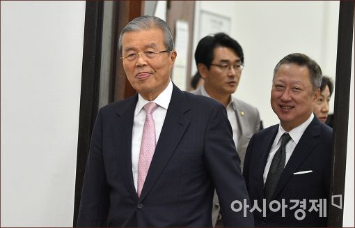 [포토]박용만 상의회장 만나는 김종인 대표