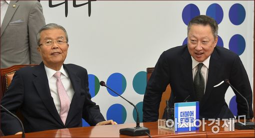 [포토]면담 갖는 김종인·박용만