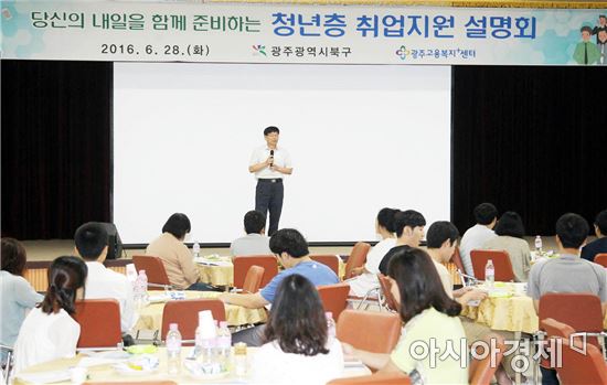 [포토]광주 북구, 청년층 취업지원 설명회 개최