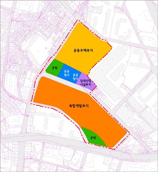 서울남부교정시설 토지이용계획도(제공: LH)