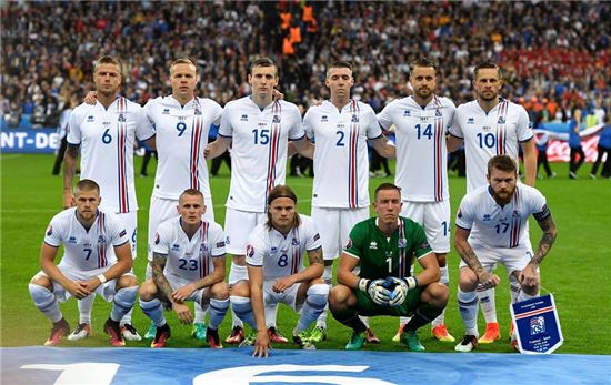 아이슬란드 대표팀 [사진=유로2016 공식 페이스북]