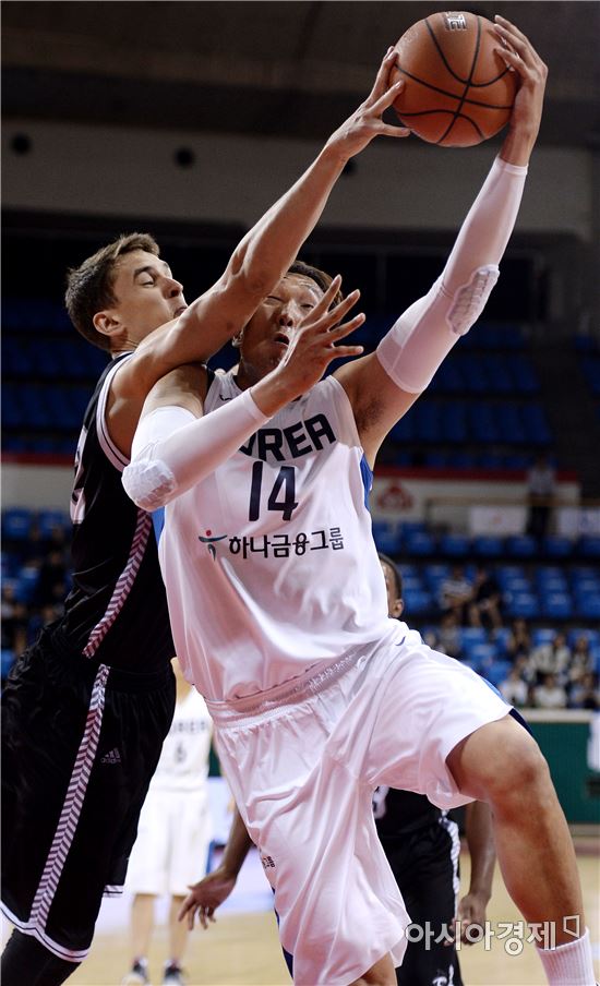 [포토]이종현, '스타일 제대로 구겼네~'