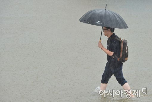 [포토]불어난 한강 수위