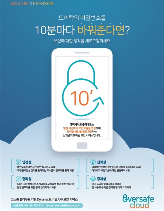 코스콤, 앱보안 서비스 '에버세이프' 미래에셋대우에 적용